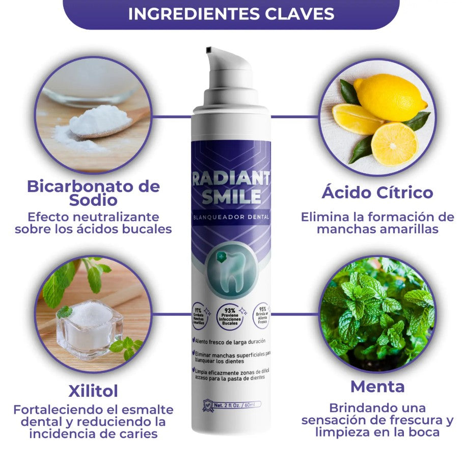 BLANQUEADOR DENTAL RADIANT SMILE