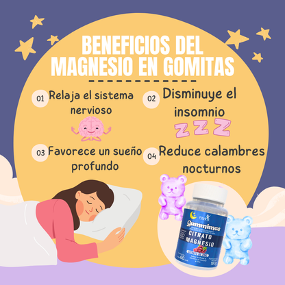 GOMITAS CITRATO DE MAGNESIO Y ZINC