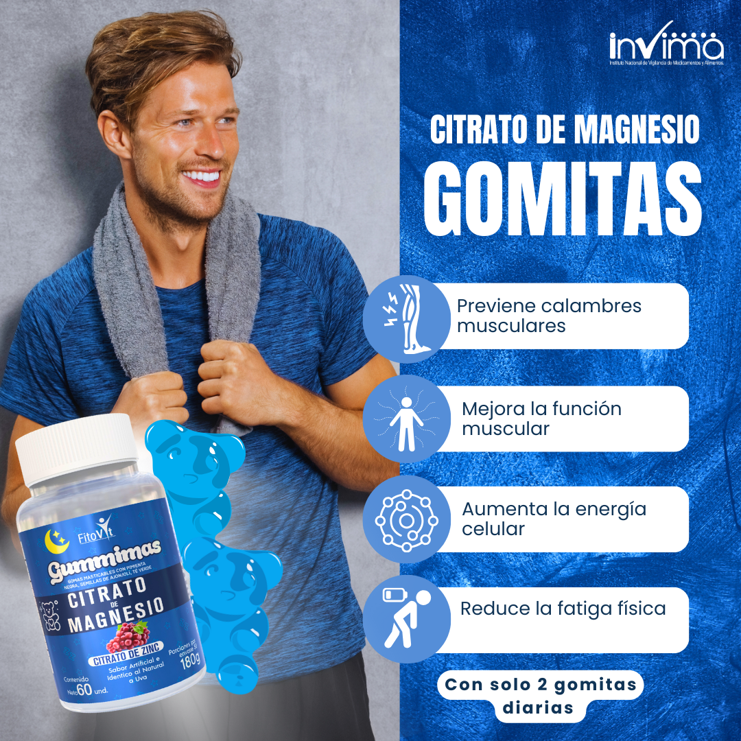 GOMITAS CITRATO DE MAGNESIO Y ZINC