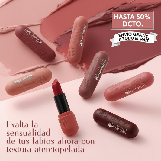 LABIALES VELVET KISS X6